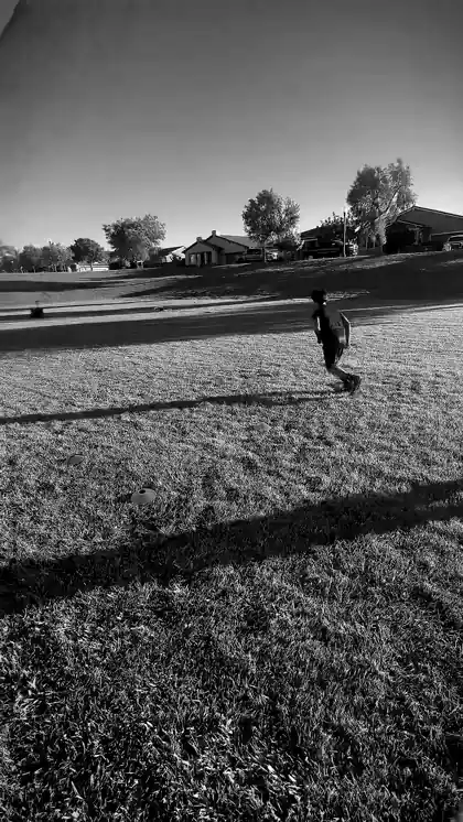 A Kellz Camp athlete working through a cone drill on the field